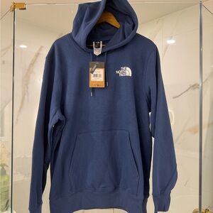 The North Face Never Stop Exploring Hoodie Blue Pullover Logo NWT